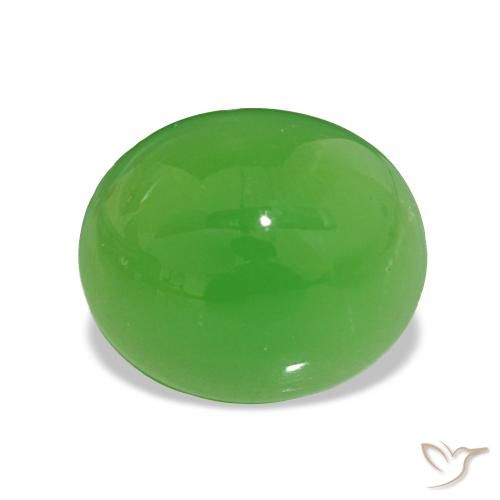 2.80ct Verde acceso Crisoprasio, Ovale, Opaco