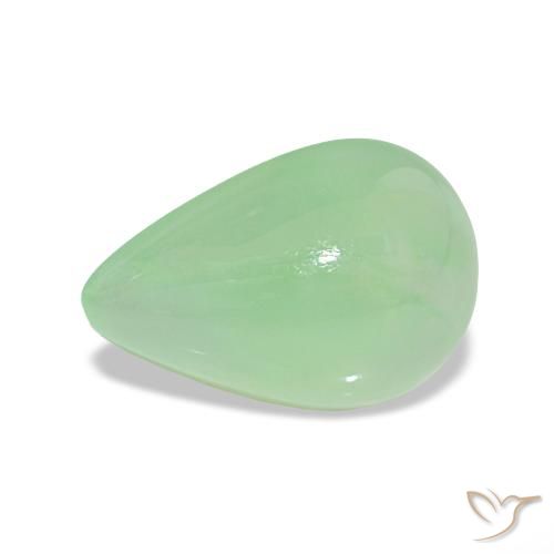 3.07ct Verde Pera Chiaro Crisoprasio, Forma a pera, Traslucido