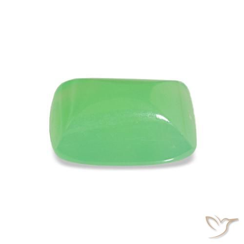 Crisoprasio Verde acceso naturale da 1.15 ct, Taglio a baguette, Traslucido