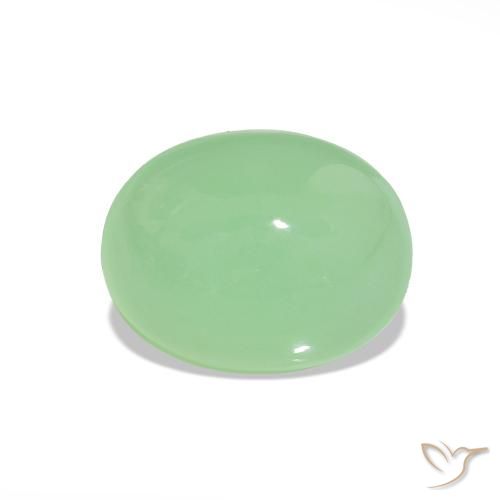 2.14ct Verde caldo Crisoprasio, Ovale, Traslucido