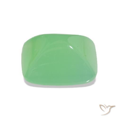 Crisoprasio Verde chiaro naturale da 3.16 ct, Taglio a baguette, Traslucido