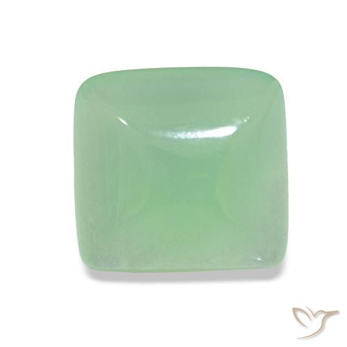 Crisoprasio Verde chiaro naturale da 2.32 ct, Taglio a baguette, Traslucido