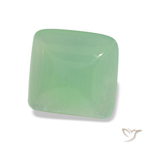 Crisoprasio Verde chiaro naturale da 2.32 ct, Taglio a baguette, Traslucido