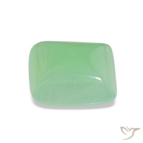Crisoprasio Verde chiaro naturale da 2.32 ct, Taglio a baguette, Traslucido