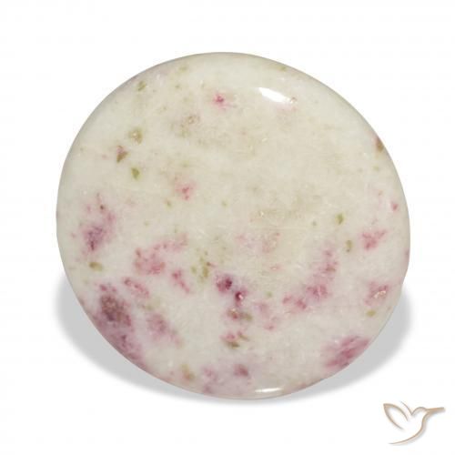 Cinabro Multicolore naturale da 22.92 ct, Rotondo, Opaco