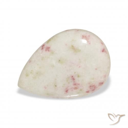 10.20ct Naturale Multicolore Cinabro, Forma a pera, Opaco