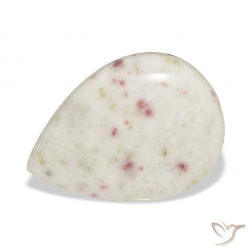 21.92ct Naturale Multicolore Cinabro, Forma a pera, Opaco