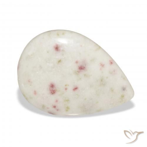 Cinabro Multicolore naturale da 21.92 ct, Forma a pera, Opaco