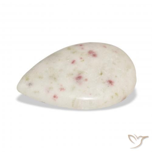 Cinabro Multicolore naturale da 21.92 ct, Forma a pera, Opaco