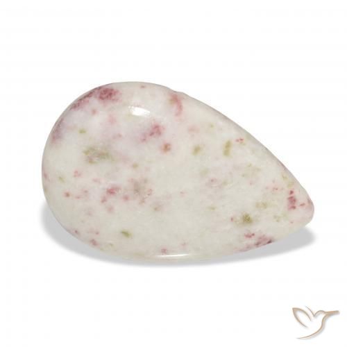 18.11ct Naturale Multicolore Cinabro, Forma a pera, Opaco