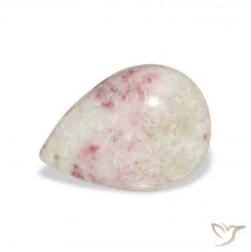 6.94ct Naturale Multicolore Cinabro, Forma a pera, Opaco