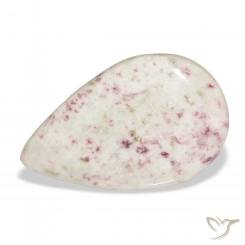 28.04ct Naturale Multicolore Cinabro, Forma a pera, Opaco
