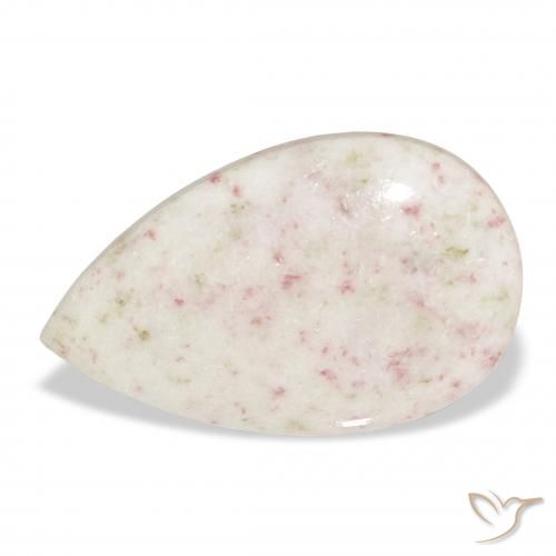 18.48ct Naturale Multicolore Cinabro, Forma a pera, Opaco