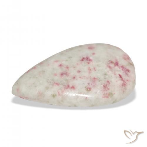 Cinabro Multicolore naturale da 17.31 ct, Forma a pera, Opaco