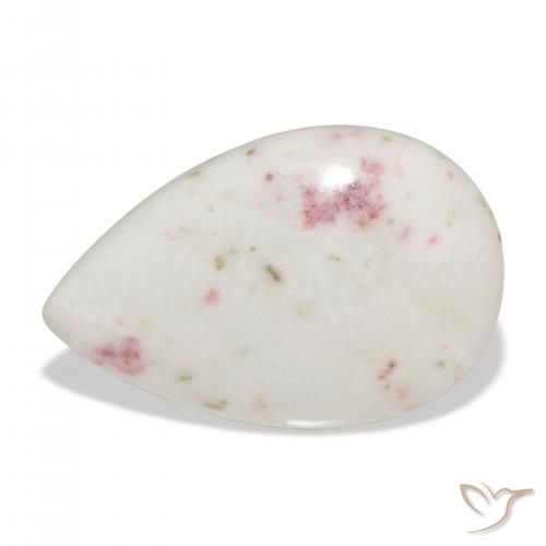 Cinabro Multicolore naturale da 13.28 ct, Forma a pera, Opaco