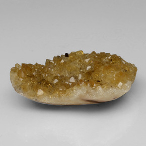 Geodi di citrino naturale giallo da 40,22 ct, forma fantasia, opaco