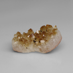 Geodi di citrino naturale giallo da 57,68 ct, forma fantasia, opaco