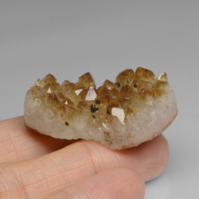 Geodi di citrino naturale giallo da 57,68 ct, forma fantasia, opaco