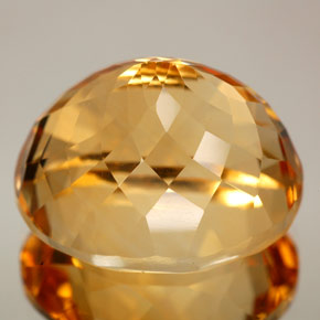 Citrino naturale arancione da 27,06 ct, taglio ovale, VVS
