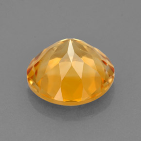 Citrino naturale giallo da 2,20 ct, taglio rotondo, VVS