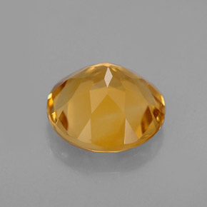 Citrino naturale giallo da 2,16 ct, taglio rotondo, VVS-VS
