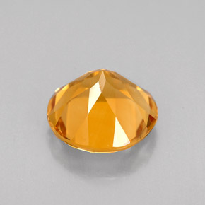 Citrino naturale giallo da 2,30 ct, taglio rotondo, VVS-VS