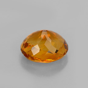 Citrino naturale arancione da 2,06 ct, taglio ovale, VVS-VS