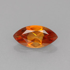 Citrino naturale arancione da 0,88 ct, marchesa, VVS-VS