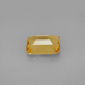 Citrino naturale giallo da 2,09 ct, taglio smeraldo, VVS