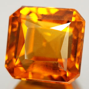 Citrino naturale giallo da 3,00 ct, taglio smeraldo, VS