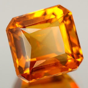 Citrino naturale giallo da 3,00 ct, taglio smeraldo, VS