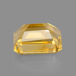 Citrino naturale giallo da 2,47 ct, taglio smeraldo, VS-SI