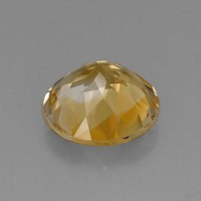 Citrino naturale giallo da 7,05 ct, taglio rotondo, VVS