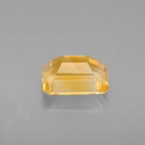 Citrino naturale giallo da 2,22 ct, taglio smeraldo, VVS-VS
