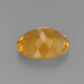 Citrino naturale giallo da 3,95 ct, taglio ovale, VVS