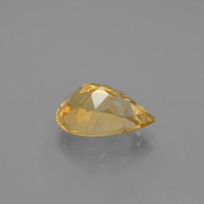 Citrino naturale giallo da 3,50 ct, taglio a pera, VVS