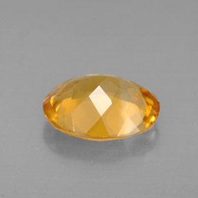 Citrino naturale giallo da 2,83 ct, taglio ovale, VVS