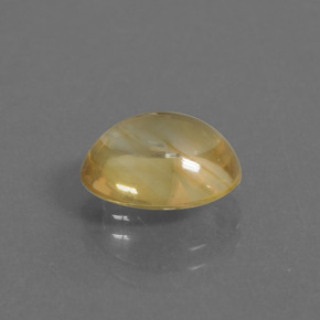 Citrino naturale oro da 3,42 ct, taglio ovale, trasparente
