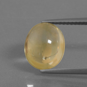 Citrino naturale giallo da 3,25 ct, taglio ovale, trasparente