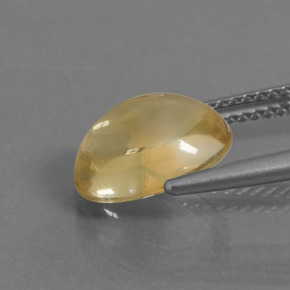 Citrino naturale giallo da 3,25 ct, taglio ovale, trasparente
