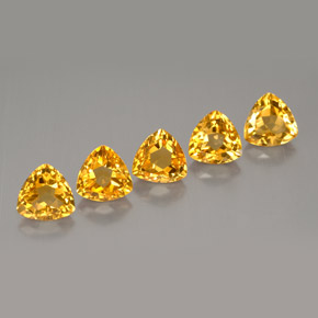 Citrino naturale giallo da  ct, trillion, VVS-VS