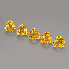 Citrino naturale giallo da  ct, trillion, VVS-VS