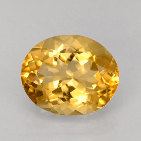 Citrino naturale arancione da 3,31 ct, taglio ovale, VVS-VS