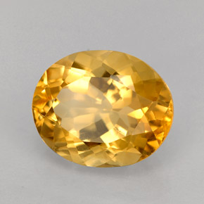 Citrino naturale arancione da 3,31 ct, taglio ovale, VVS-VS