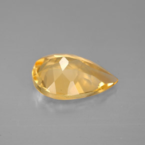 Citrino naturale giallo da 2,44 ct, taglio a pera, VVS-VS