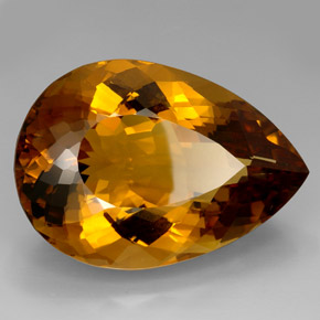 Citrino naturale marrone da 361,70 ct, taglio a pera, IF