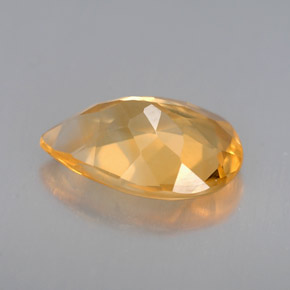 Citrino naturale oro da 2,26 ct, taglio a pera, VVS