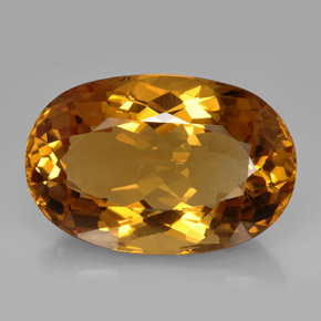Citrino naturale marrone da 195,95 ct, taglio ovale, IF