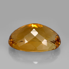 Citrino naturale marrone da 195,95 ct, taglio ovale, IF