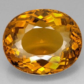 Citrino Color cognac naturale da 156.40 ct, Taglio ovale, IF
